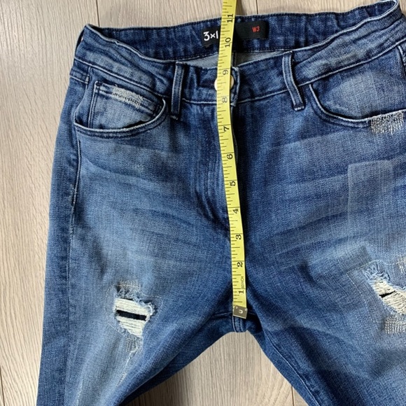 3x1 Raw Hem Distressed Skinny Jeans - Picture 13 of 14